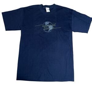 Universal Studios Orlando amusement park embroidered navy blue T-Shirt med